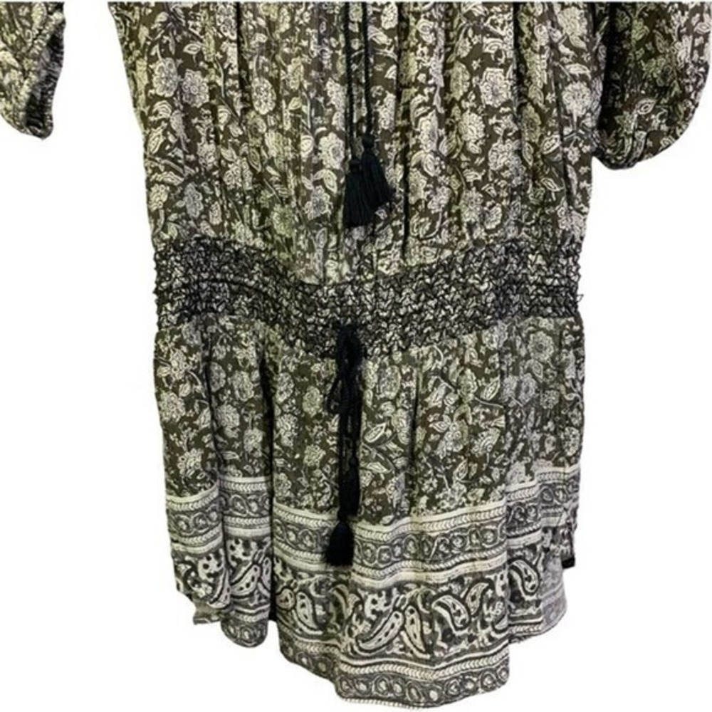DENIM & SUPPLY RALPH LAUREN Brown Floral Paisley Smock Tunic Mini Dress - Picture 5 of 8